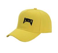 Gorra De Camionero Unisex con Orificio Coleta Gorro Estampado para H-.u.s-.a.b.e.r.g Ajustable Snapback Entrenamiento Béisbol Cómoda Clima Cálido-HuangSe||One_Size