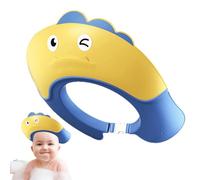 Gorra de champú para bebés, sombrero de baño para bebés - Sombrero de ducha de forma de dinosaurio ajustable,Visor de protección de baño para niños de 6 meses en adelante, gorras de champú para orejas