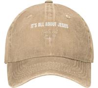 Gorra de Charlie Kirk con la Frase Todo se Trata de Jesús para Hombre. Gorras de béisbol Divertidas. Regalos de cumpleaños para Hombre.