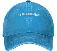 Gorra de Charlie Kirk con la Frase Todo se Trata de Jesús para Hombre. Gorras de béisbol Divertidas. Regalos de cumpleaños para Hombre.