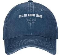 Gorra de Charlie Kirk con la Frase Todo se Trata de Jesús para Hombre. Gorras de béisbol Divertidas. Regalos de cumpleaños para Hombre.