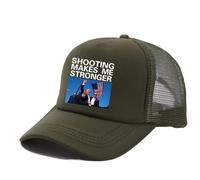 Gorra de Conductor de camión for Hombre, Sombrero de Verano Americano, a Juego, Malla con Visera, Transpirable, protección Solar, 1 Uds.(Army Green)