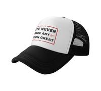 Gorra de Deportes,El Odio Nunca Hizo Grande a Ninguna nación Casual Hats Cómoda,Moda Gorra de béisbol para Deportes Motociclet Verano