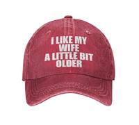 Gorra de Deportes, Me Gusta Que mi Esposa Sea un Poco Mayor Gorra para Sol Adjustable, Moda Visera Sombrero para Hombre Mujer Golf