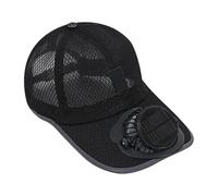 Gorra de enfriamiento con energía solar con diadema ajustable de 4 a 8 horas de funcionamiento de poliéster transpirable para senderismo, camping, equipo al aire libre, gorra solar recargable con