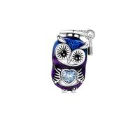 Gorra de graduación Búho abrazando corazón Charm pulsera Charm, Charm para pulsera, Compatible con Pandora pulsera Neckalce