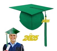 Gorra de graduación para adultos, cómoda, transpirable, ajustable, con placa de año, accesorio de vestido, accesorios para fotos, recuerdos de graduación de secundaria para reuniones escolares