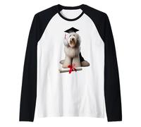 Gorra de graduación para perros Komondor Camiseta Manga Raglan