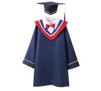 Gorra de graduación unisex, vestido de graduación para niñas, estilo británico, conjunto de bata de médico para jardín de infantes, disfraz de soltero para sesión de fotos, ropa formal, atuendo