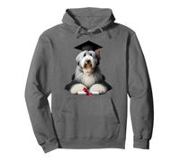Gorra de Gratuación de Perro Pastor Inglés Antiguo Graduado Propietario Graduado Sudadera con Capucha