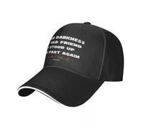 Gorra de Hombre Estilo Grunge Hello Darkness My Old Friend Gorras para Hombre Gorra de Hombre Gorra de béisbol
