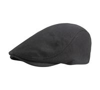 Gorra de hombre Generisch estilo newsboy de algodón con ajuste suave Gorras vascas y barretas para hombre, Negro , Talla única