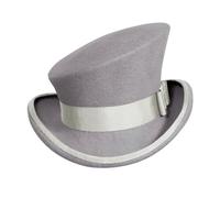 Gorra de hombre sombrero de lana de cilindro asimétrico para mujer y hombre unisex sombrero punk sombrero sombrero de moda decorativo sombrero de invierno hombres, gris, Talla única
