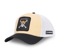 Gorra de hombre y mujer de una pieza, Gorra Trucker Luffy, Original Anime, beige, Talla única