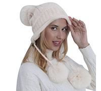 Gorra De Invierno Hombre, Gorro De Invierno Mujer Tejido Lana Abrigado Esquí Punto Felpa OtoñO EstacióN FríA TéRmica