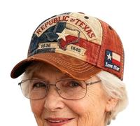 Gorra de la República de Texas, gorro de algodón transpirable, gorra conmemorativa del estado de Texas, para mujeres, hombres, residentes locales, seguidores, aficionados, turistas, coleccionistas