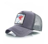 Gorra de Malla Deportiva Tiburón, Gorra de Béisbol con Bordados de Animales, Gorra de Pato con Parches para Hombre y Mujer (GY3,L)