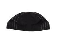 Gorra de malla sin pegamento con línea blanca for hacer pelucas Gorra frontal negra con guía(5x5 mesh line 1pcs)