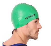 Gorra de natación Viva Sports | Color: Verde | Tamaño: Talla única | para Hombres y niños | Material: Silicona | No es Demasiado Apretada | Adecuado para Nadar | Tuck Stray Hair Underneath Cap