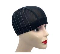 Gorra de peluca de malla con banda sin pegamento for principiantes, ideal for crear pelucas personalizadas.(5X5-L)