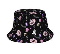 Gorra De Pesca Calabaza Sol Gótico Retro Sombrero De Pescador Secado Rápido Sombrero De Cubo para Playa De Arena Verano Un Paseo
