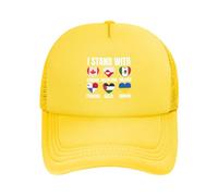 Gorra De Pesca Estoy con Canadá, Groenlandia, México, Panamá, Gaza Y Ucrania. Vintage Aire Libre Cap Transpirable Sombrero Verano para Tenis Running Senderismo