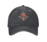 Gorra de Primavera y otoño de Rock para Chico Gorra de béisbol Hip Hop Sombreros Vaqueros Lavado de Huesos para casquete Exterior