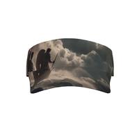 Gorra de protección solar, ligera, duradera, accesorios deportivos al aire libre, comodidad, no tensa, con diseño de impresión de mirando al abismo, color negro