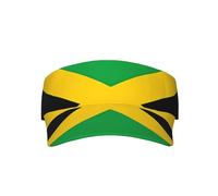 Gorra de protección solar ligera y duradera, accesorios deportivos al aire libre, comodidad no tensa, diseño de bandera de Jamaica, color negro