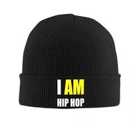 Gorra de Punto Retro I Am Real Hip-Hop Gorro elástico para Hombres Mujeres con patrón Unisex de Primavera Sombreros de Gorro para Regalos para Acampada al Aire Libre Senderismo