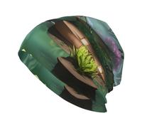 Gorra de Punto sin Visera para Adultos con Estampado Little Bridge in The East, Estilo cálido, Adecuada Tanto para Hombres como para Mujeres, Color Negro.