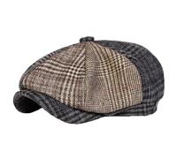 Gorra de Repartidor de Periódicos Newsboy Caps Unisex Grid Stitching Hombres Pintores Sombreros Primavera y otoño Boinas Hip Hop