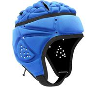 Gorra de rugby Scrum de cobertura completa, transpirable, ligera, acolchada, para jóvenes, niños, adultos, fútbol, patinaje (azul)
