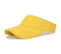 Gorra de sol para niños de 4 a 10 años, gorra de verano para deportes de playa, gorra ajustable para golf, tenis, visera solar, amarillo, Talla única