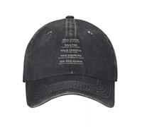 Gorra de Sol Unisex Las 5 Solas de la Fe Cristiana Gorra de béisbol de Tinta Blanca Gorra de Playa Snapback Gorras de Hombre Sombreros de Mujer Regalo para Mujer