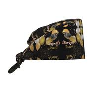 Gorra de trabajo ajustable estampada para ceremonia de graduación, transpirable, adecuada para uso en deportes de trabajo y otros lugares, color negro