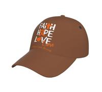 Gorra De Trabajo Fe Esperanza Amor Y Concientización sobre El Cáncer De Riñón Moda Gorra Viseras Soft Sombrero para Correr Hip Hop Mujeres