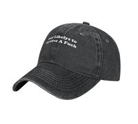 Gorra De Trabajo Lo Más Probable Es Que No Les Importe Nada El Denim Lavado 100% Algodón Casual Gorras De Béisbol Ajustable Sombrero para Deportiva Hombre Golf