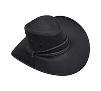 Gorra de vaquero ancha para hombre y mujer, gorra de béisbol a rayas de invierno para mujer, Negro, M