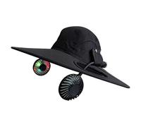 Gorra De Ventilador Impermeable Desmontable Recargable, De Enfriamiento Silencioso, 1 Pieza, Sombrero para El Sol De ala Ancha, Ventilador De Sombrero Manos Libres, Diseño Adaptable Al Clima,