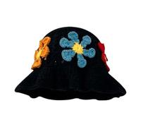 Gorra de verano para mujer 2026 gorro de pescador de ganchillo, gorro de pescador de punto, sombrero de viaje con flor ahuecada, plegable para sombrero de pescador, sombrero de protección solar, Bk1