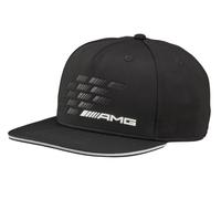Gorra De Visera Plana Original Mercedes-Benz AMG Para Hombre "Negro" Nueva OVP