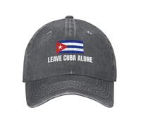 Gorra Dejen a Cuba en Paz Anti 47 Protesta No a la Guerra Gorra Retro de Algodón