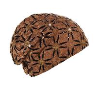 Gorra deportiva de moda para mujer, cómoda, multicolor, con perlas, caqui, Talla única