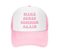 Gorra Deportiva, Haz Que el Sentido vuelva a ser común Trucker Gorra Moda, Adjustable Sombrero de Béisbol para Caza Pesca Running