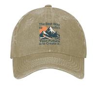 Gorra Deportiva La Mejor Manera De Predecir Tu Futuro Es Crearlo Gorra Trucker Cómoda Deportiva Gorras De Béisbol para Golf Mujer Running