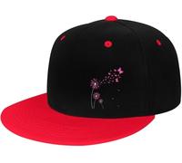Gorra Deportiva, Mariposa de Lazo Rosa para la concientización sobre el cáncer de Mama Gorra de Golf Adjustable, Unisex Sombrero Sol para Mujer Verano Deportes