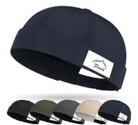 Gorra Docker Hombre Hat Mujer Sombrero para Hombre Talla única Gorros Original para Hombre Verano sin Brillo Gorro de Marinero sin Paraguas Enrollado Sombrero Unisex
