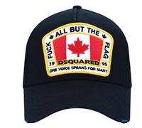 Gorra Dsquared2 Con Icono De La Bandera Canadiense Negra