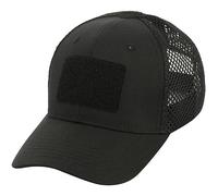 Gorra Flex con Rejilla y Velcro - M-TAC Negro L/XL
